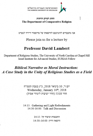 David Lambert  Biblical Narrative as Moral Instruction